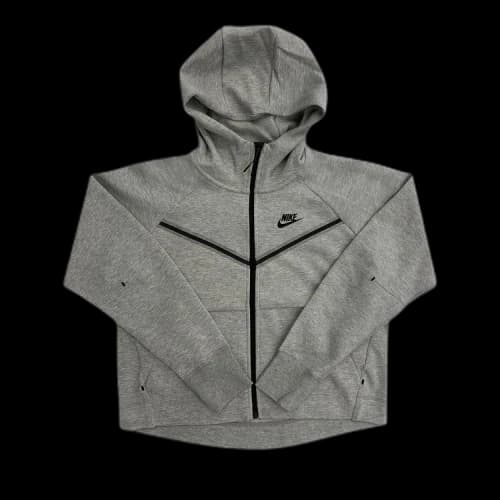 Nike Sportswear Women's Tech Fleece Windrunner Full Zip Hoodie Dark Grey Heather/Black