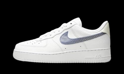 Nike Air Force 1 Low Pony Hair Snakeskin Midnight Turquoise