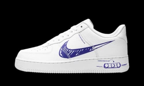 Nike Air Force 1 Low Sketch White Royal