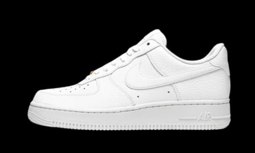 Nike Air Force 1 Low Triple White Tumbled Leather