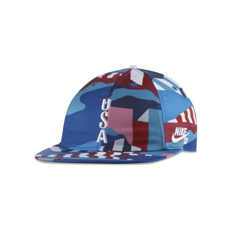 Nike SB x Parra USA Federation Kit Skate Cap Brave Blue/White