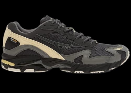 Mizuno Wave Rider 10 Cordura Black Sand Quiet Shade Banana
