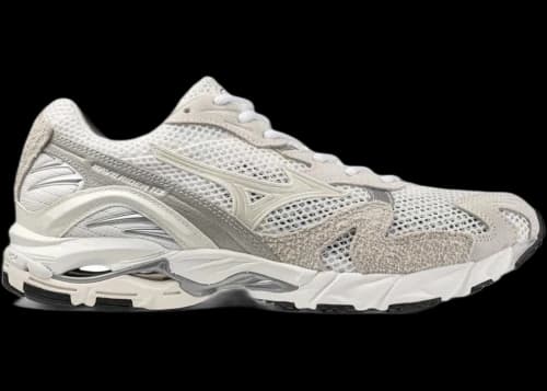 Mizuno Wave Rider 10 Suede Snow White Harbor Mist