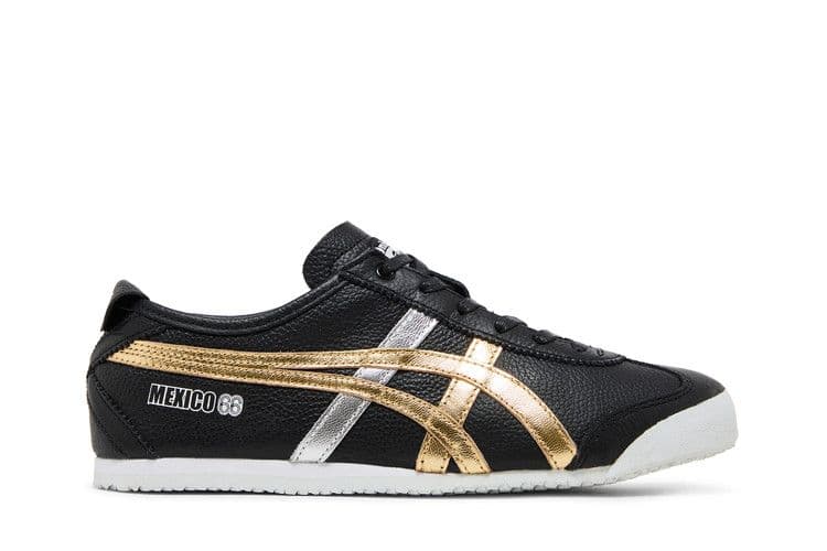 ASICS Onitsuka Tiger Mexico 66 Black Gold Silver