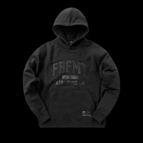 Air Jordan x Fragment Pullover Hoodie 'Black/Reflective Silver'
