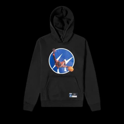 Air Jordan x Fragment Image Pullover Hoodie 'Black/Reflective Silver'
