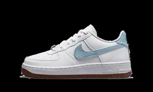 Nike Air Force 1 Low LV8 Indigo Canvas Cork White (GS)