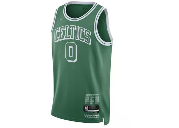 Nike Boston Celtics Jayson Tatum City Edition Swingman Jersey Green/White