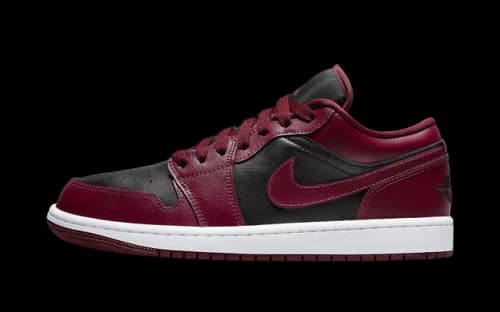 Jordan 1 Low Black Dark Beetroot (Women's)