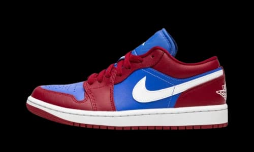 Jordan 1 Low Pomegranate Medium Blue (Women's)