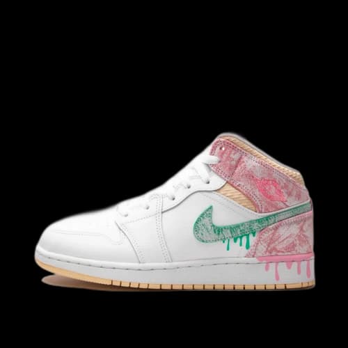 Jordan 1 Mid Paint Drip (GS)