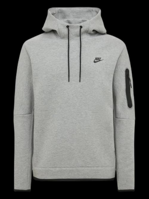 Nike Sportswear Tech Fleece Pull Over Hoodie Dark Grey Heather/Black