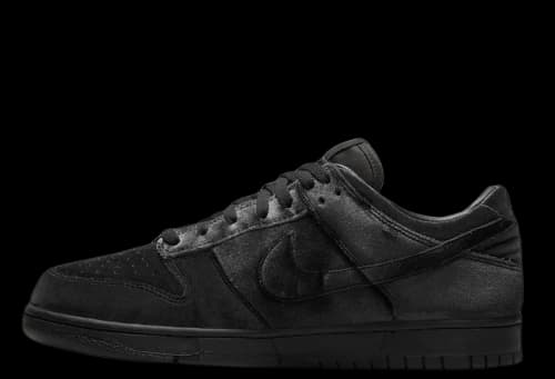 Nike Dunk Low Dover Street Market Triple Black Velvet