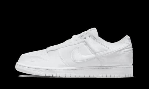Nike Dunk Low Dover Street Market Triple White Velvet
