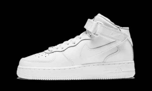 Nike Air Force 1 Mid LE Triple White (GS)