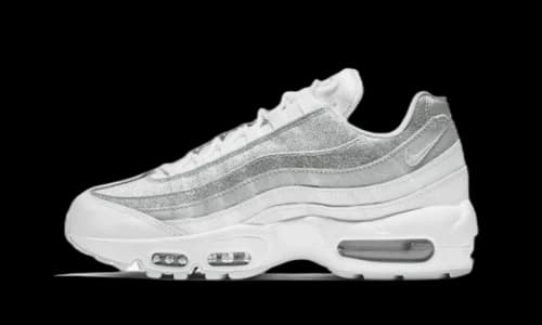 Nike Air Max 95 White Metallic Silver (Women's)