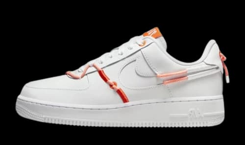 Nike Air Force 1 Low '07 LX White Orange Blue (Women's)