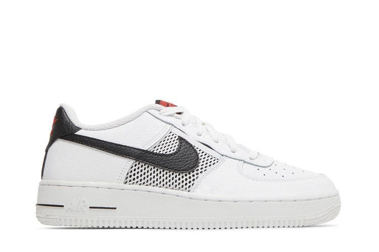 Nike Air Force 1 Low Mesh Pocket White Black (GS)
