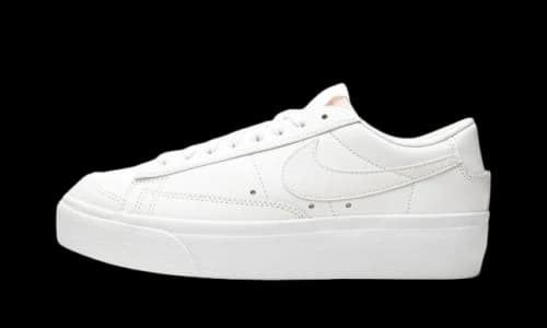 Nike Blazer Low Platform Triple White (Women's)