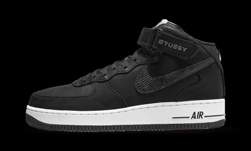 Nike Air Force 1 Mid Stussy Black White
