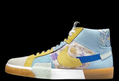 Nike SB Zoom Blazer Mid Premium Floral Paisley Boarder Blue