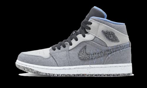 Jordan 1 Mid Crater Grey University Blue