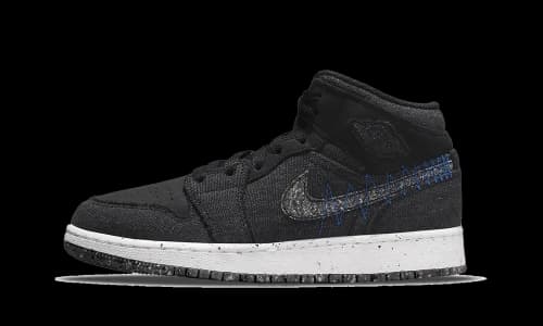 Jordan 1 Mid SE Crater Black (GS)