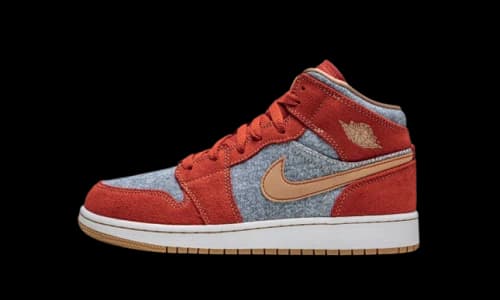 Jordan 1 Mid Denim Red (GS)