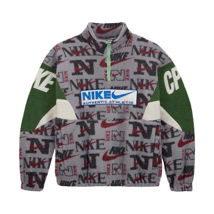Nike x Cactus Plant Flea Market 1/4 Zip Top Jacket Grey Purple Green