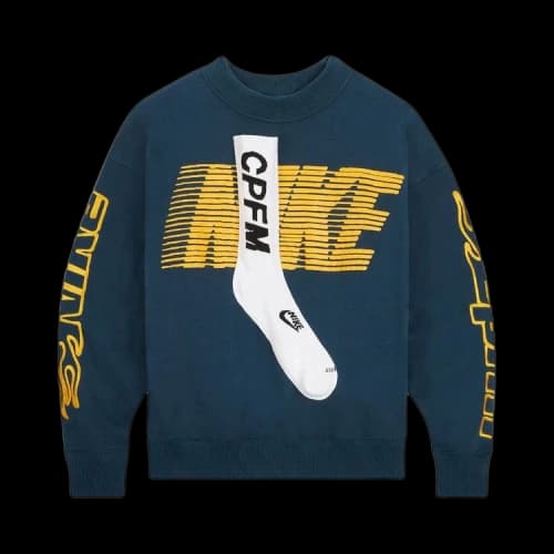 Nike x Cactus Plant Flea Market Socks Fleece Crewneck Sweatshirt Dark Green
