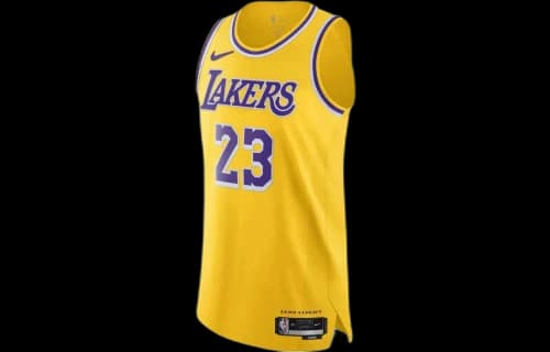 Nike NBA Los Angeles Lakers Icon Edition 2022/23 Dri-Fit ADV Authentic Jersey Amarillo Yellow