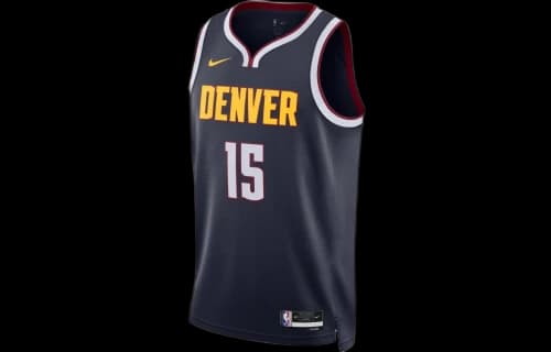 Nike NBA Denver Nuggets Nikola Jokic Icon Edition Swingman Jersey Dark Blue