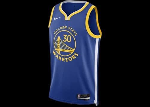 Nike NBA Golden State Warriors Stephen Curry Icon Edition Dri-FIT Jersey Blue/White/Yellow