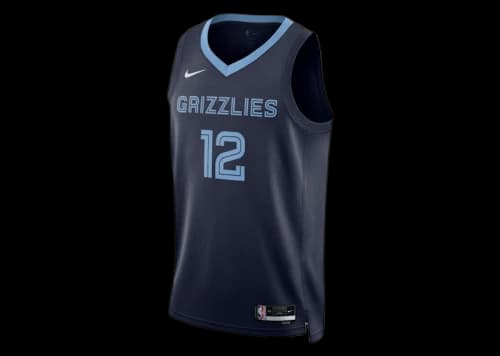 Nike NBA Memphis Grizzlies Ja Morant Icon Edition Dri-FIT Swingman Jersey Dark Blue/Light Blue