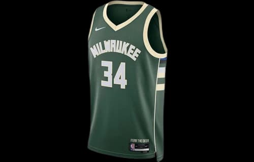 Nike NBA Antetokounmpo Milwaukee Bucks Dri-FIT Icon Edition 22/23 Jersey Fir