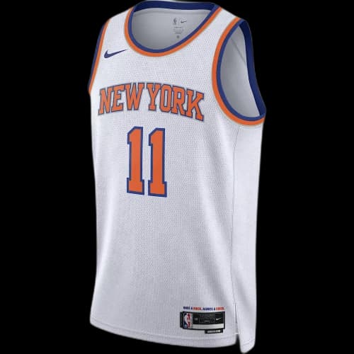 Nike NBA New York Knicks Jalen Brunson Association Edition T-shirt White/Blue