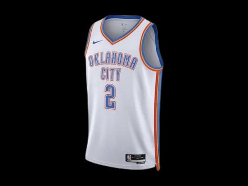 Nike NBA Oklahoma City Thunder Shai Gilgeous-Alexander Association Edition Jersey White/Blue