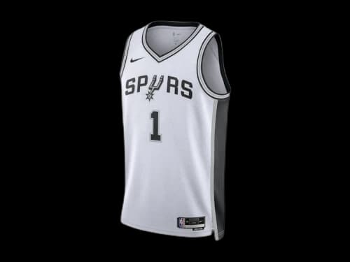 Nike NBA San Antonio Spurs Victor Wembanyama Association Edition Swingman Dri-FIT Jersey White/Black/Grey
