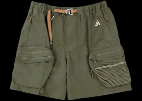 Nike ACG Snowgrass Cargo Shorts Khaki Green