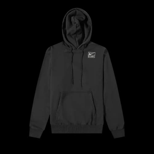 Nike x Stussy Washed Hoodie Black