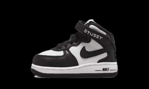 Nike Air Force 1 Mid Stussy Light Bone Black (TD)