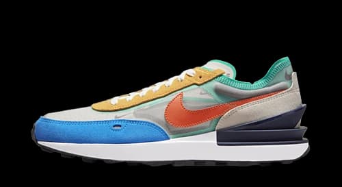 Nike Waffle One Mustard Orange Blue Turquoise