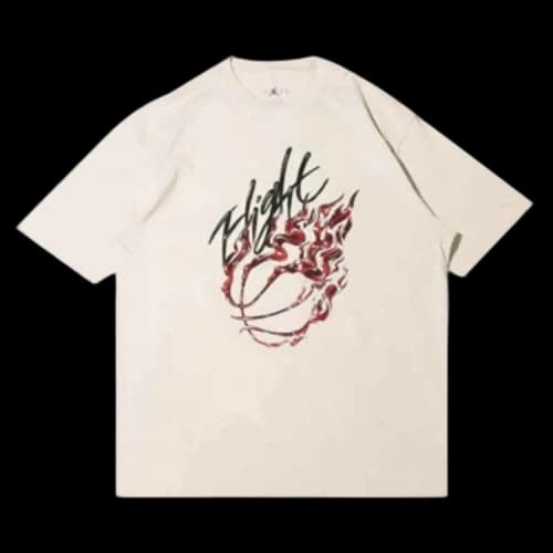 Jordan x Travis Scott Flight Graphic Tee Cream