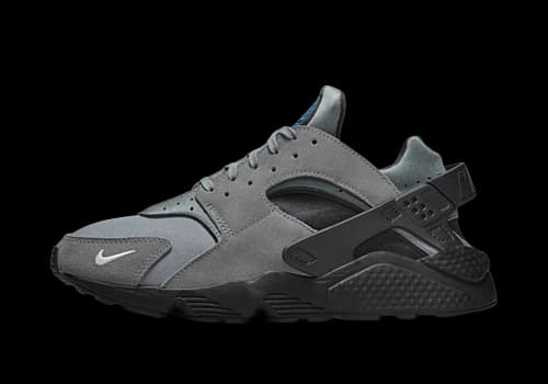 Nike Air Huarache Grey Suede Laser Blue