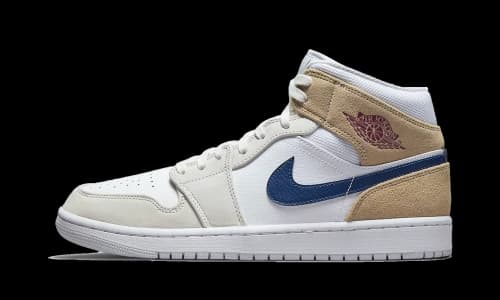 Jordan 1 Mid Tan Suede