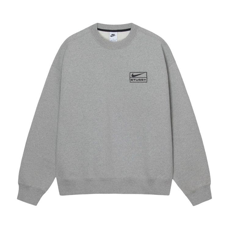 Nike x Stussy Crew Fleece Grey