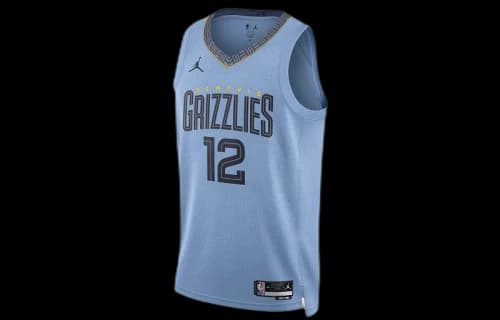 Jordan NBA Memphis Grizzlies Ja Morant Statement Edition Dri-FIT Swingman Jersey Light Blue/Dark Blue