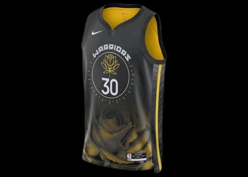 Nike Golden State Warriors 2022/23 Stephen Curry City Edition Swingman Jersey Black