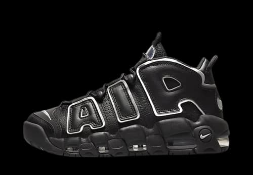 Nike Air More Uptempo Black Silver (Women's)