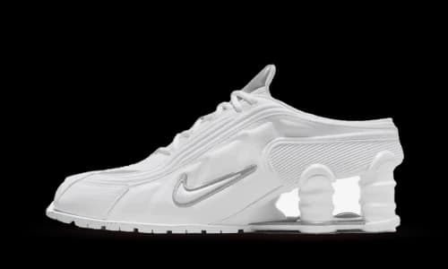 Nike Shox MR4 Mule Martine Rose Metallic Silver